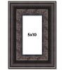 PosterPalooza | Panoramic 3.5" Wide Ornate Black Frame - UV Acrylic, Foam Board Backing, Hanging Hardware - 2 of 4