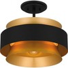 Quoizel Lighting Hagley 3 - Light Semi-Flush Mount in  Earth Black - 4 of 4