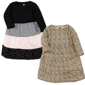 Luvable Friends Hudson Baby Long-Sleeve Dresses 2pk - 1 of 2