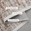 Boho Distressed Rug Vintage Medallion Print Carpet Machine Washable Low Pile Thin Floor Area Rug - 3 of 4