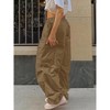 Clearlove WWomen’s Utility Cargo Joggers 5-Pocket Loose Fit Quick-Dry Elastic Waist Work Pants Casual Streetwear Trousers - 2 of 4