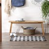 Design Imports Buffalo Check Chindi - Black & White - 26 X 40 In - 3 of 4