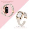 Worryfree Gadgets One Peice Silicone Band with Bumper Case for Apple Watch 38/40/41mm - 2 of 3