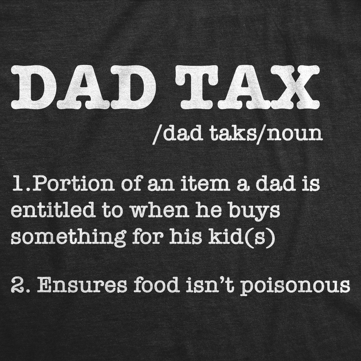 Мужские футболки Crazy Dog T-Shirts, Inc. Mens Funny T Shirts Dad Tax Sarcastic Fathers Day Novelty Tee for Men - Crazy Dog Men's T Shirt Gift for Dad Black XL — фото 2