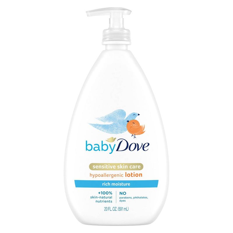 Baby Dove Rich Moisture Sensitive Skin Hypoallergenic Lotion - 20 fl oz, 3 of 15