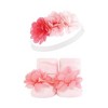 Hudson Baby Infant Girl Headband and Socks Giftset, Pink Navy 10-Piece, One Size - 3 of 4