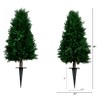 Nearly Natural 2.5-ft UV Resistant Artificial Cedar Plant with Integrated Ground Stake (Indoor/Outdoor) - Set of 2 - 2 of 4