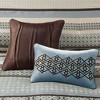 NicBex 7-Piece Traditional Jacquard Design Bedding Comforter Sets, Bedding Set with Beautiful Geometric and Damask Design, Machine Washable - 3 of 4