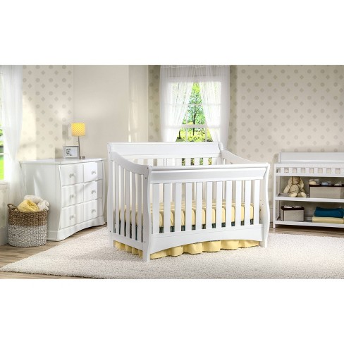 Delta Children Bentley S Series 4 In 1 Convertible Crib White