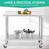 Food Prep Stainless Steel Table Commercial Workstation - image 3 of 4