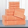 Smart Twist Viscose Cotton Blend Medium Weight Solid Thick Border Towel Set by Blue Nile Mills - 2 of 4