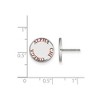 Black Bow Jewelry Sterling Silver Alpha Chi Omega Greek Life Stud Earrings - 2 of 3