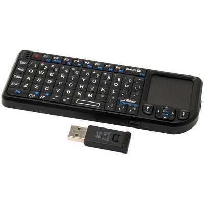 VisionTek CANDYBOARD Universal Wireless 2.4GHZ RF Mini QWERTY Keyboard - Wireless Connectivity - RF - USB Interface - 69 Key - QWERTY Keys Layout