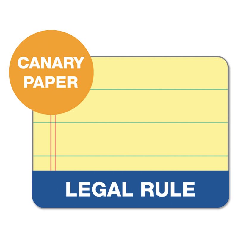Tops The Legal Pad Ruled Perforated Pads 8 1/2 x 11 Canary 50 Sheets 3 Pads/Pack 75327, 2 of 7