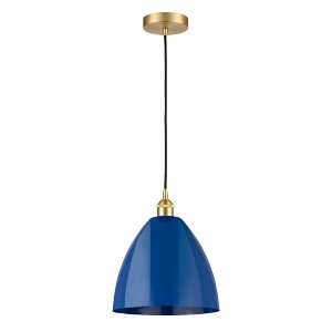 Plymouth Dome - 1 Light Cord Hung Mini Pendant In Industrial Style-14.75 Inches Tall and 12 Inches Wide - 1 of 1
