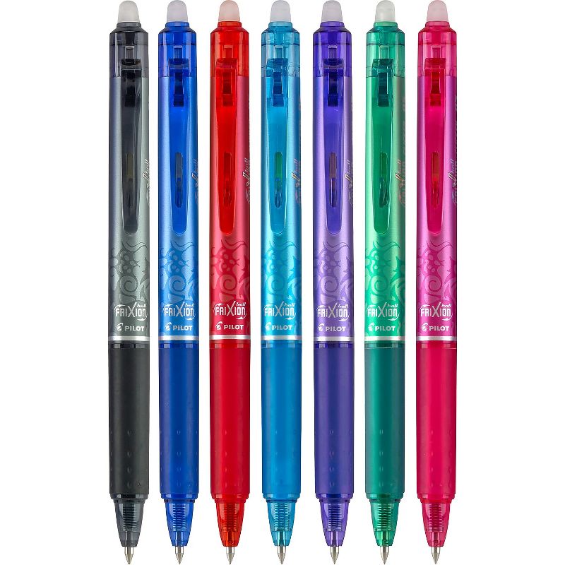 Pilot FriXion Clicker Erasable Gel Ink Retractable Pen Assorted Ink .5mm 7/Pack 32509, 2 of 5