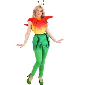 HalloweenCostumes.com Adult Tiger Lily Flower Costume | Flower Costumes - 1 of 4