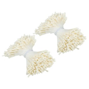 Unique Bargains DIY Craft Handmade Decorative Double Heads Artificial Flower Stamens 700 Pcs - 1 of 4