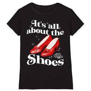 Girl's The Wizard Of Oz All About The Shoes T-Shirt - 1 of 3
