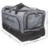 Dejuno 32-Inch Lightweight Denim Drop Bottom Rolling Duffel Bag - 4 of 4