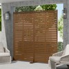 Wooakway Elegant Outdoor Vertical Garden Trellis with Hanging Planters, Metal Design for Patios and Gardens - 2 of 4