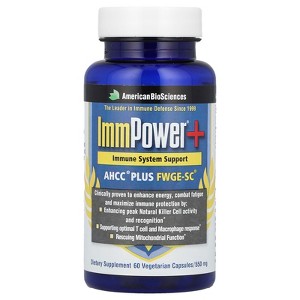American Biosciences ImmPower®+, AHCC® Plus FWGE-SC®, 60 Vegetarian Capsules - 1 of 3