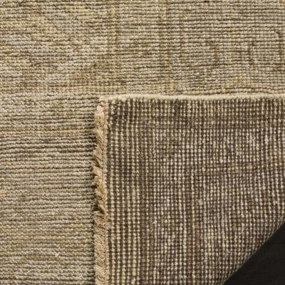 Hand-Knotted Gray and Beige Wool 6' x 9' Area Rug