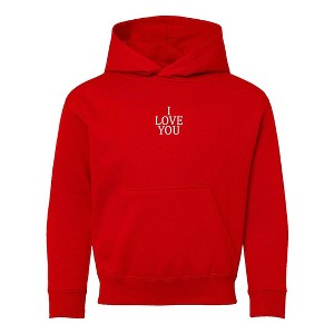 The Juniper Shop Embroidered I Love You Words Youth Graphic Hoodie - 1 of 3