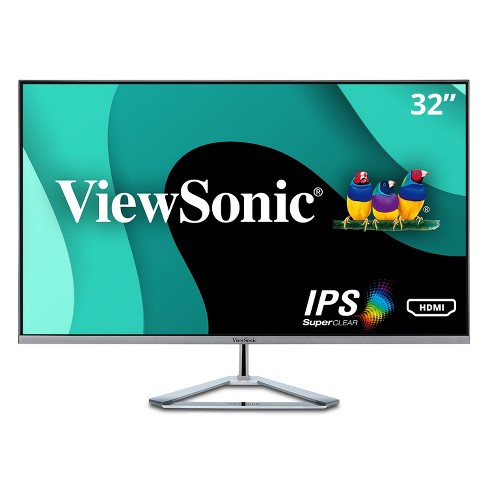 Viewsonic 32 1080p Widescreen Ips Monitor With Ultra-thin Bezels, Split Capability Hdmi And : Target