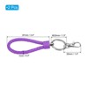 Unique Bargains Plastic Wear-resistant ID Card Wristlet Keychains 2 Pcs - 2 of 4