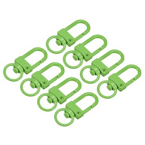 Unique Bargains DIY Craft Key Organization Lobster Claw Lanyard Swivel Clasps 1.3" x 0.51" 8 Pcs - 1 of 4
