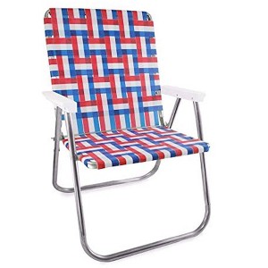 Lawn Chair USA Folding Aluminum Extra Wide Magnum Webbed Chair - 1 of 4
