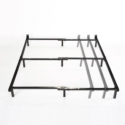 Queen 7" Compack Adjustable Metal Bed Frame Black - Zinus : Target