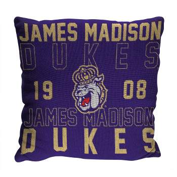 NCAA James Madison Dukes Stacked Woven Pillow