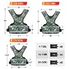 Attop Adjustable Weight Vest 4-32lb Green Camo Unisex with 6 Weights for Home Workout Running Strength Training - 4 of 4