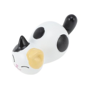 Unique Bargains Decorative Magnets Magnetic Fridge Sticker Irregular Shape Cat with Scarf Synthetic Resin 1Pc - 1 of 3