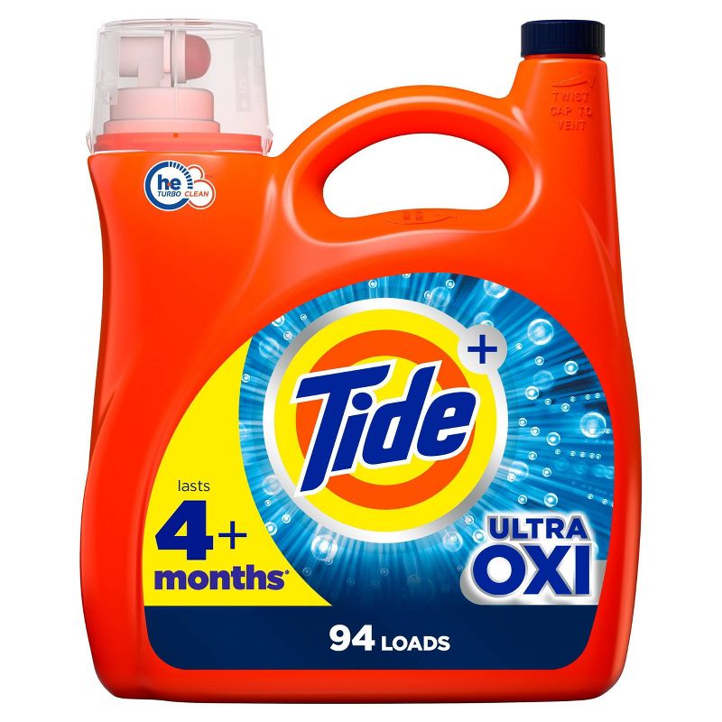 Tide Plus Ultra Oxi HE Compatible Liquid Laundry Detergent Soap, 1 of 10