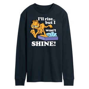Men's - Garfield - Rise But Won't Shine Long Sleeve Graphic T-Shirt - 1 of 4