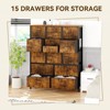 15 Drawers Dresser for Bedroom, Tall Dressers & Chest of Drawers with Storage Organizer&Sturdy Metal Frame&Easy Pull Handle for Hallway, Entryway - 4 of 4