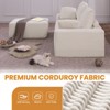 EMPIRE DIGILABS L-Shaped Cloud Sectional Sofa with Deep Seat,No Assembly Required,Modular Couches Sleeper for Living Room,Bedroom,Apartment, White - 4 of 4