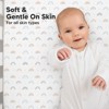 KeaBabies 2pk Soothe Fitted Crib Sheets Neutral, Organic Baby Crib Sheets, Fits Standard Nursery Baby Mattress - 4 of 4
