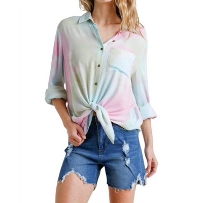 Women's Hidden Gem Tie Dye Blouse - umgee