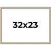 PosterPalooza | 32x23 Thin Barnwood Picture Frame, UV Acrylic, 2 Finishes - Grey and Black - 2 of 4