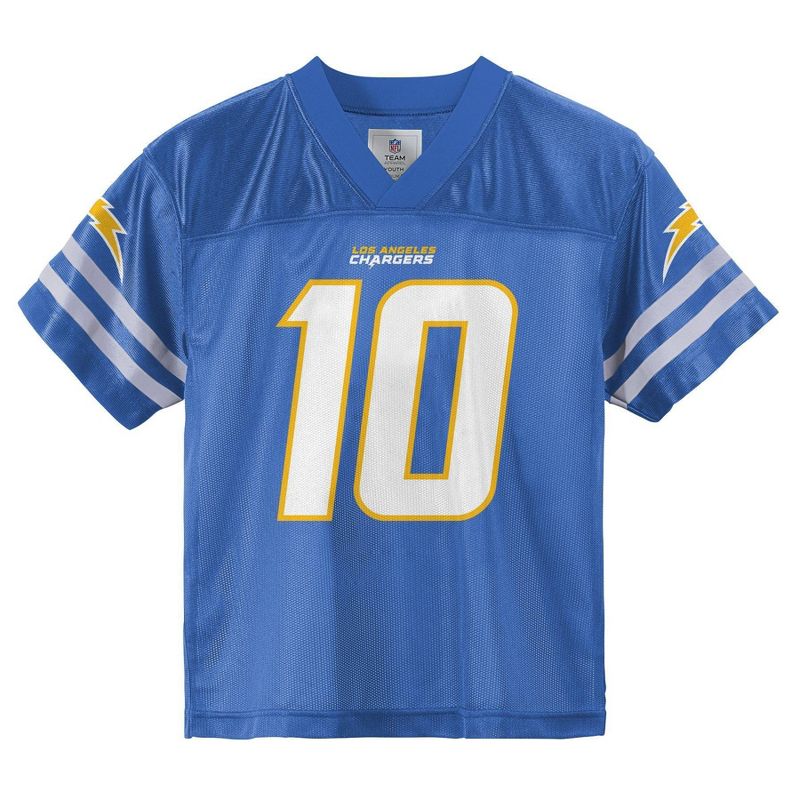 NFL Los Angeles Chargers Toddler Boys&#39; Short Sleeve Herbert Jersey, 2 of 4