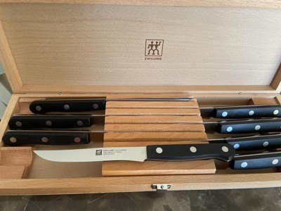 Zwilling Twin Gourmet Classic 8-Pc Steak Knife Set with Wood Case