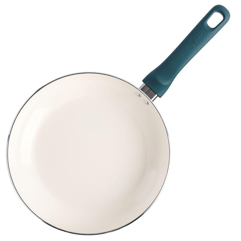 Spice By Tia Mowry 12 Inch Healthy Ceramic Nonstick Aluminum Skillet with Bakelite Handle in Teal, 2 of 6