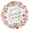 Sparkle and Bash 48 Pack Friendsgiving Decor Paper Plates, 7-Inch Fall Leaves and Rose Gold Foil Dessert Plates for Appetizers and Sides - 3 of 4