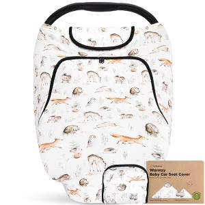 KeaBabies Baby Car Seat Cover for Spring, Autumn, Winter, Universal Stretch Fit Car Seat Covers for Babies - 1 of 4