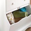 HomeStock Pogo 3 Drawer Chest with Storage Bin Soft White: Vertical Dresser for Bedroom - 4 of 4