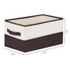 REGALWOVEN Fabric Collapsible Closet Organizer Storage Cube with Handles 2 Pcs - 4 of 4